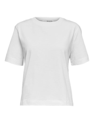 Selected - SLFESSENTIAL SS box tee